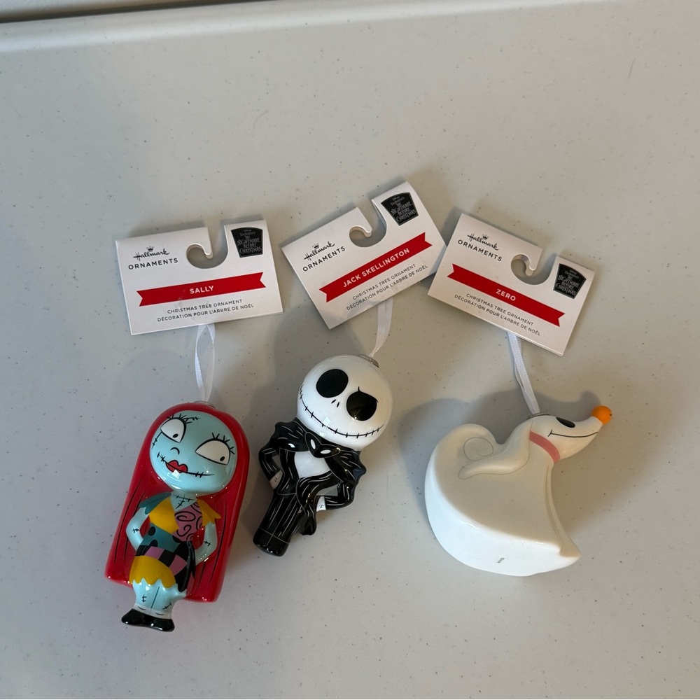 Hallmark Nightmare Before Christmas decoupage ornaments